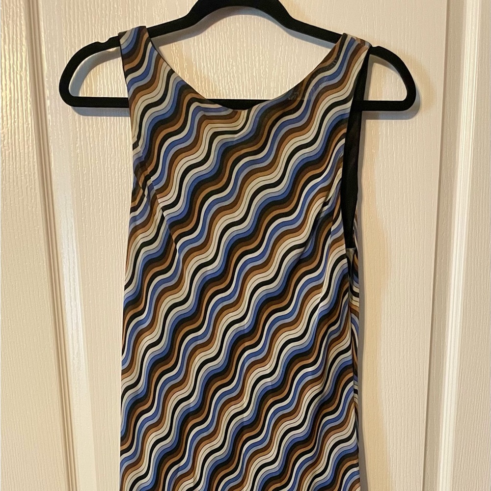 Wave Pattern Dress- Multicolored
